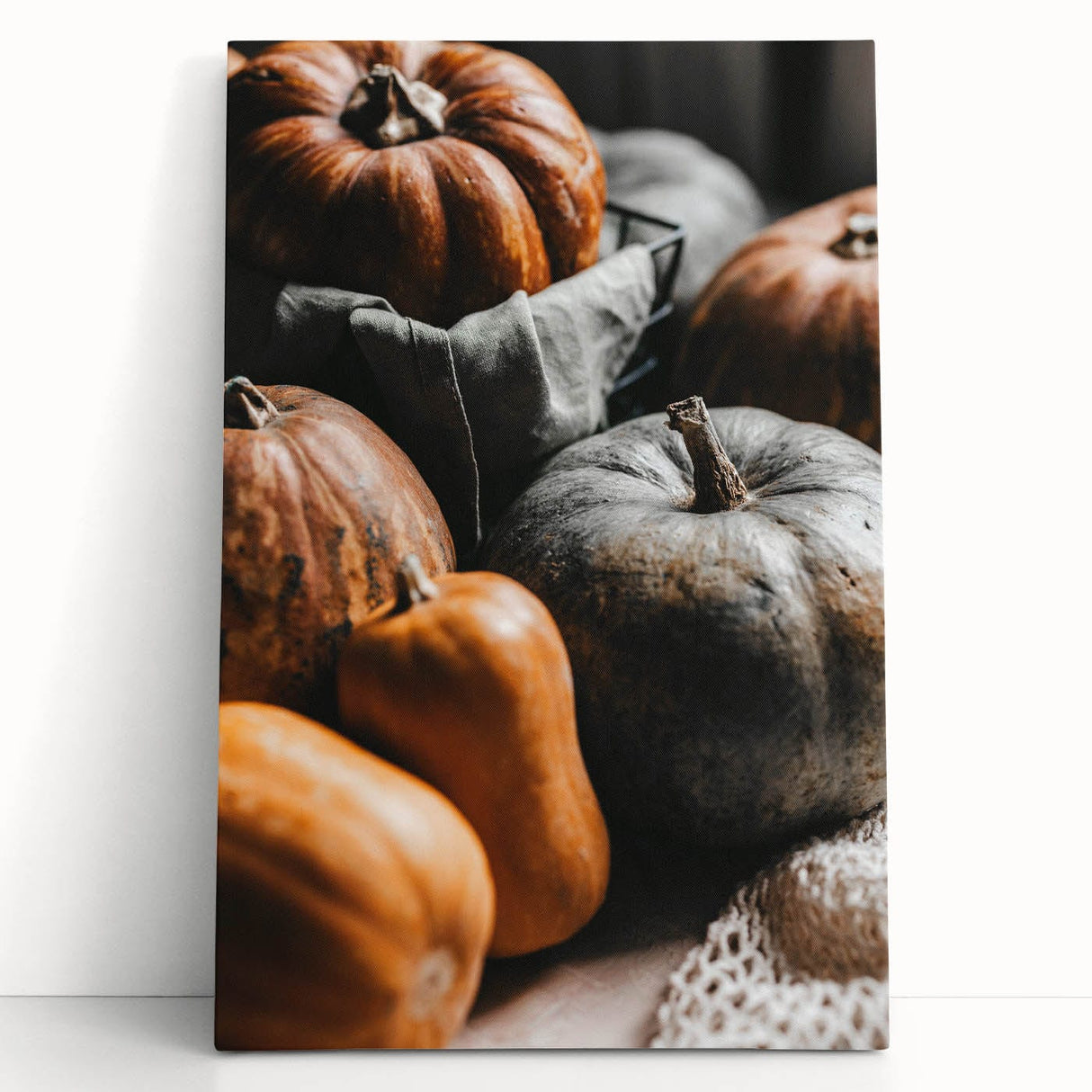 Large black and white abstract canvas depicting fall trees, ideal for kitchen wall art or bedroom ambiance.