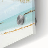 Large abstract wall art in muted earth tones on acrylic glass, ideal for dining room art.