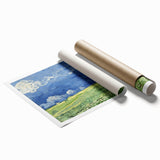 Extra large rolled canvas print depicting vibrant floral art, ideal for classy bathroom or large living room wall art.