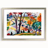 Vibrant Abstract Modern Landscape Wall Art for Contemporary Decor