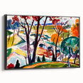 Vibrant Abstract Modern Landscape Wall Art for Contemporary Decor