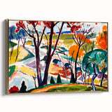 Vibrant Abstract Modern Landscape Wall Art for Contemporary Decor