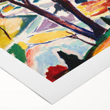 Vibrant Abstract Modern Landscape Wall Art for Contemporary Decor