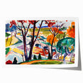 Vibrant Abstract Modern Landscape Wall Art for Contemporary Decor