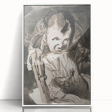 Modern Monochrome Sketch - Paul Klee-Inspired Abstract Wall Art