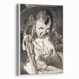 Modern Monochrome Sketch - Paul Klee-Inspired Abstract Wall Art