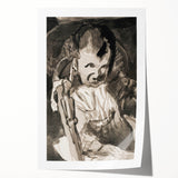 Modern Monochrome Sketch - Paul Klee-Inspired Abstract Wall Art