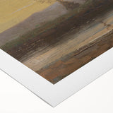 Modern Wall Art: Serene Twilight Landscape with Trees and River Scene