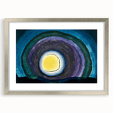 Modern Wall Art: Radiant Abstract Sunrise with Bold Color Layers