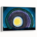 Modern Wall Art: Radiant Abstract Sunrise with Bold Color Layers