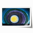 Modern Wall Art: Radiant Abstract Sunrise with Bold Color Layers