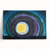 Modern Wall Art: Radiant Abstract Sunrise with Bold Color Layers