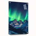 Acrylic glass artwork depicting vibrant cliffs landscape, showcasing rich colors and intricate details. Ideal for modern home decor, enhancing any interior space.