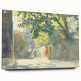 Romanticism Art - Sunlit Wall Under a Tree by John Singer Sargent