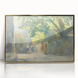Romanticism Art - Sunlit Wall Under a Tree by John Singer Sargent