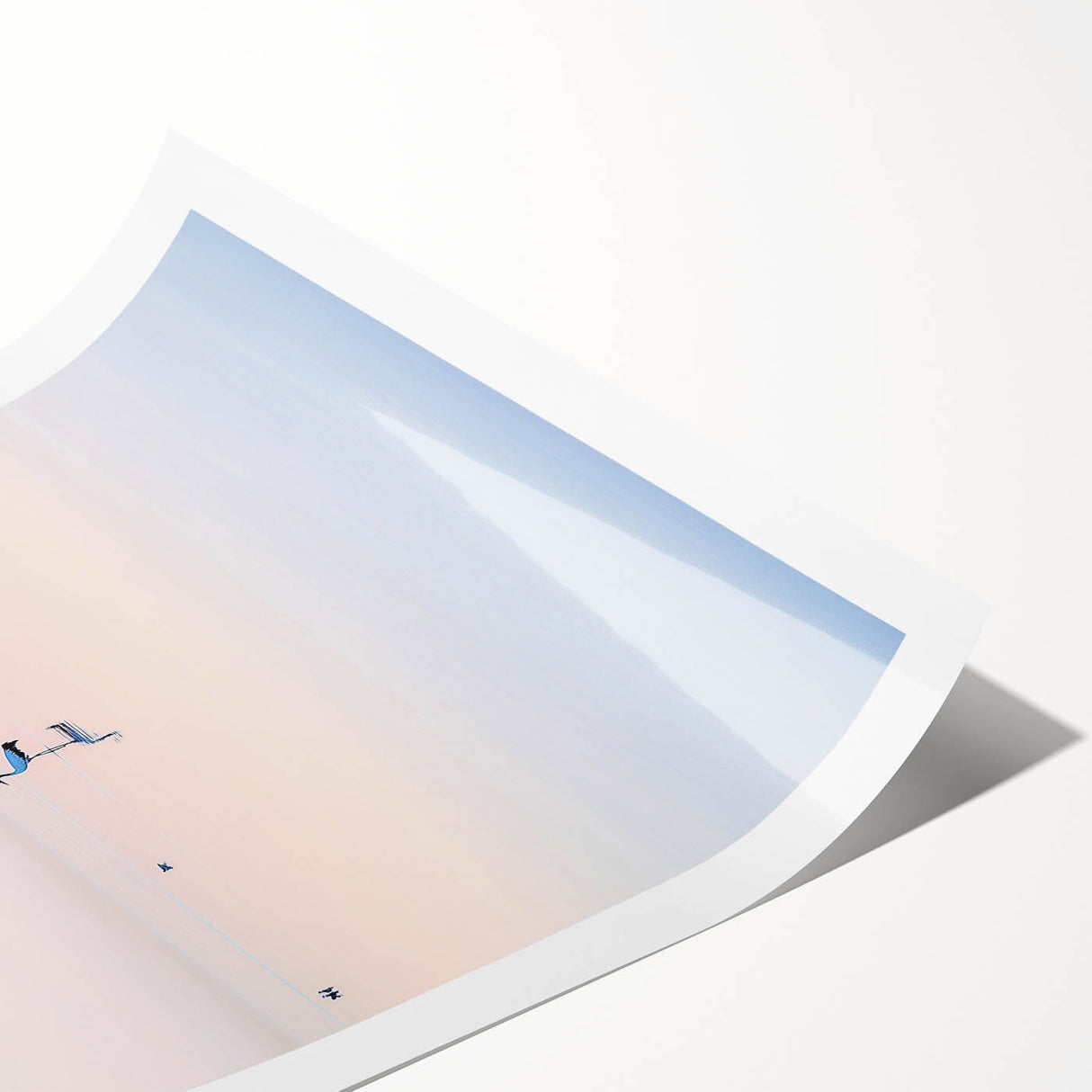 Minimalist Heron Office Wall Art – Modern Corporate Decor