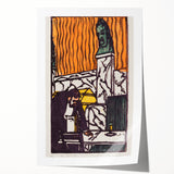 Expressionist Art - Bold Café Scene with Vibrant Colors