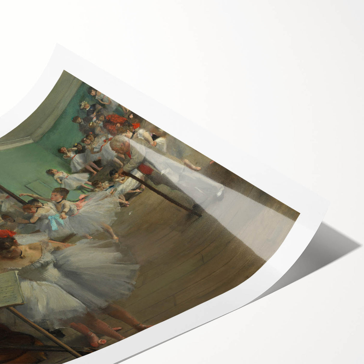 The Dance Class by Degas: Elegant Ballet Studio Impressionist Wall Art