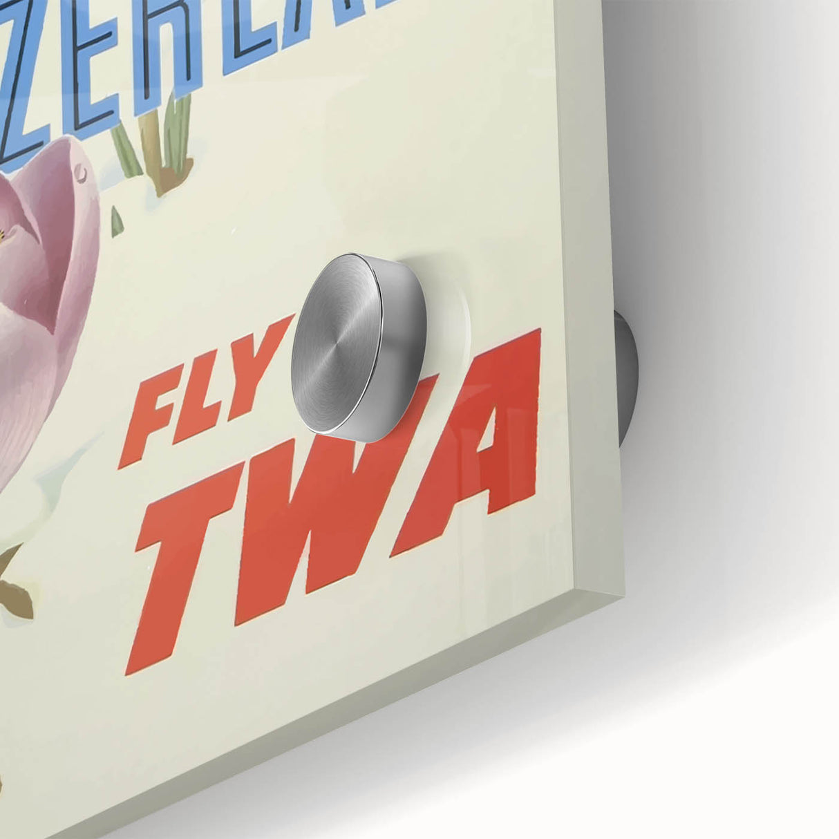 Retro Switzerland Travel Poster - TWA Vintage Fly Wall Art