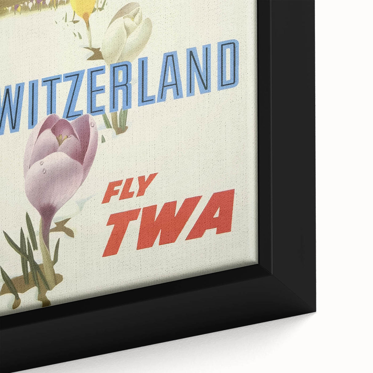 Retro Switzerland Travel Poster - TWA Vintage Fly Wall Art