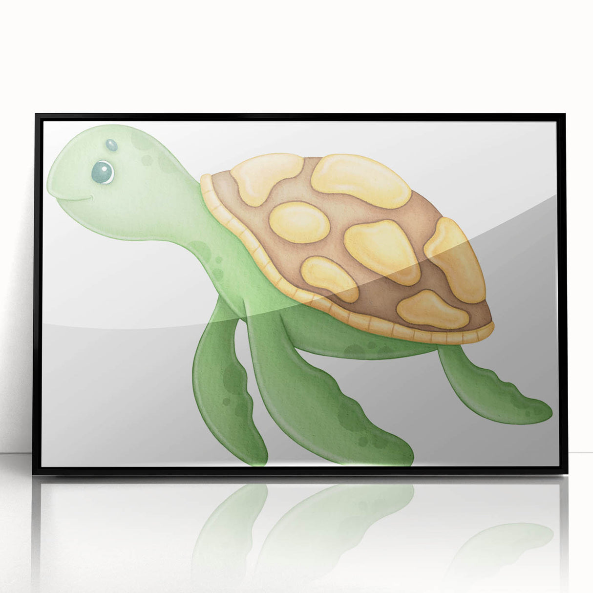 Adorable Turtle Boys Room Wall Art - Kids Wall Art Prints & Decor