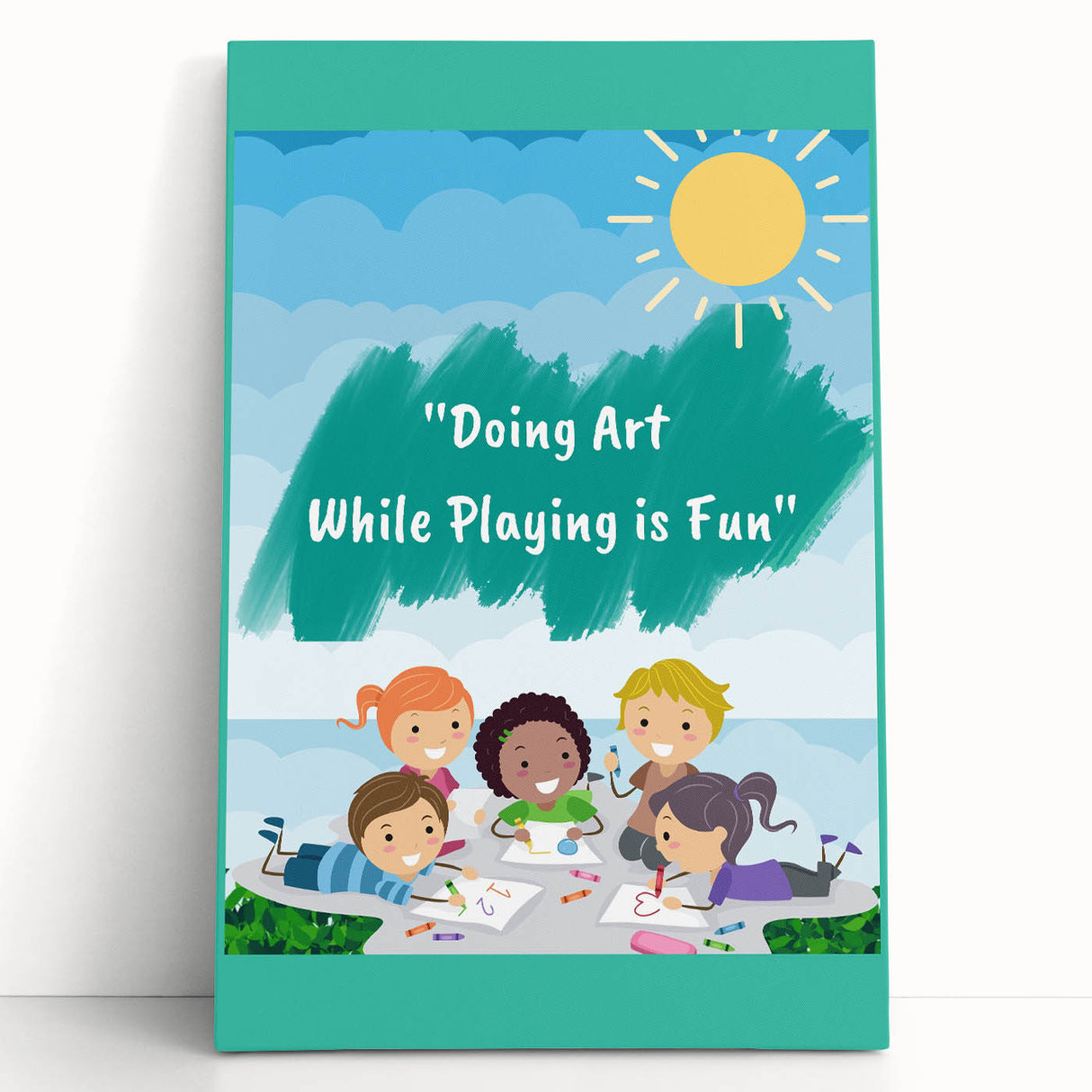 Kids Educational Wall Art - Creative Learning Playtime Poster