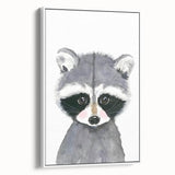 Cute Raccoon Nursery Wall Art – Baby Room & Kids Woodland Decor