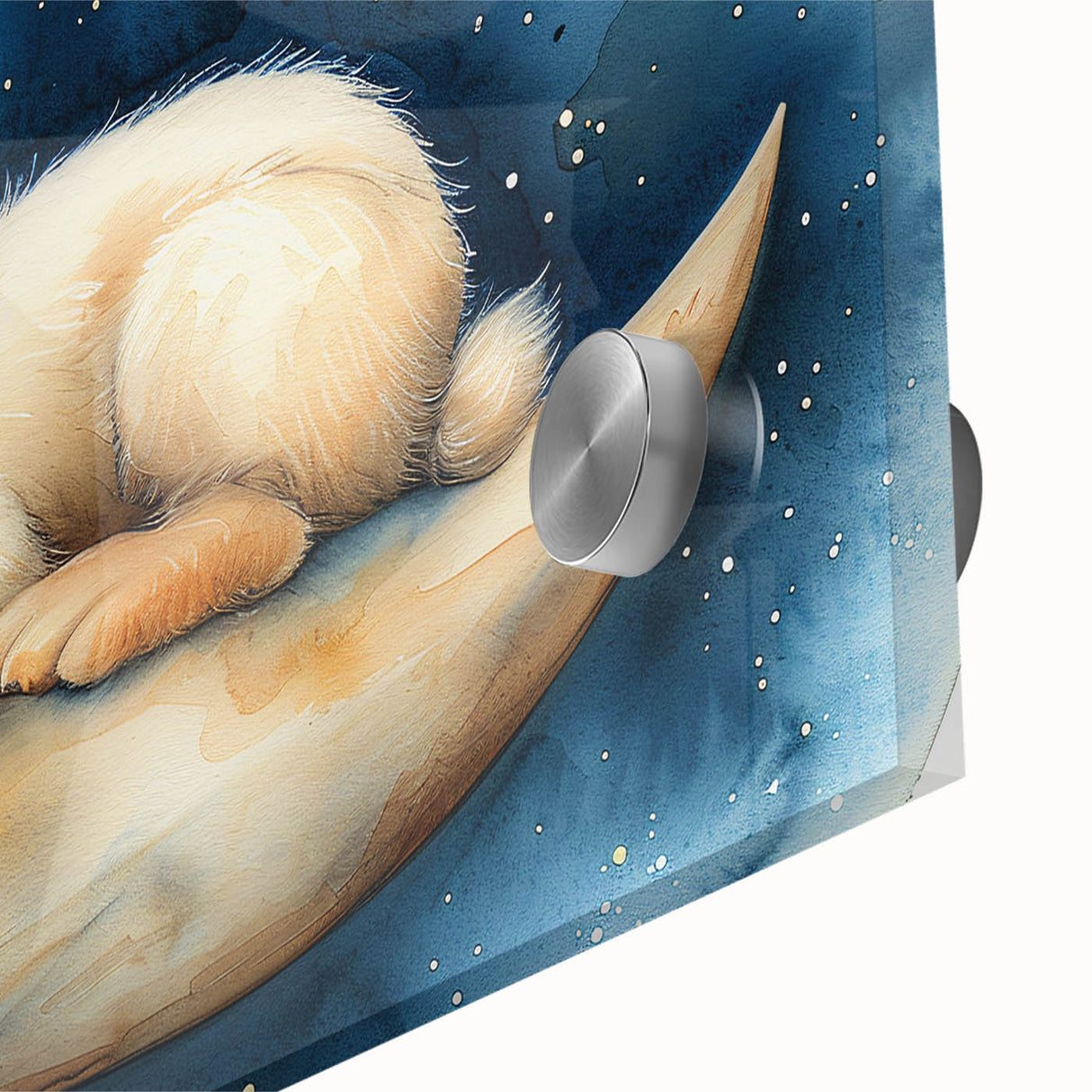 Moonlit Bunny - Kids Room Wall Art Canvas and Framed Options