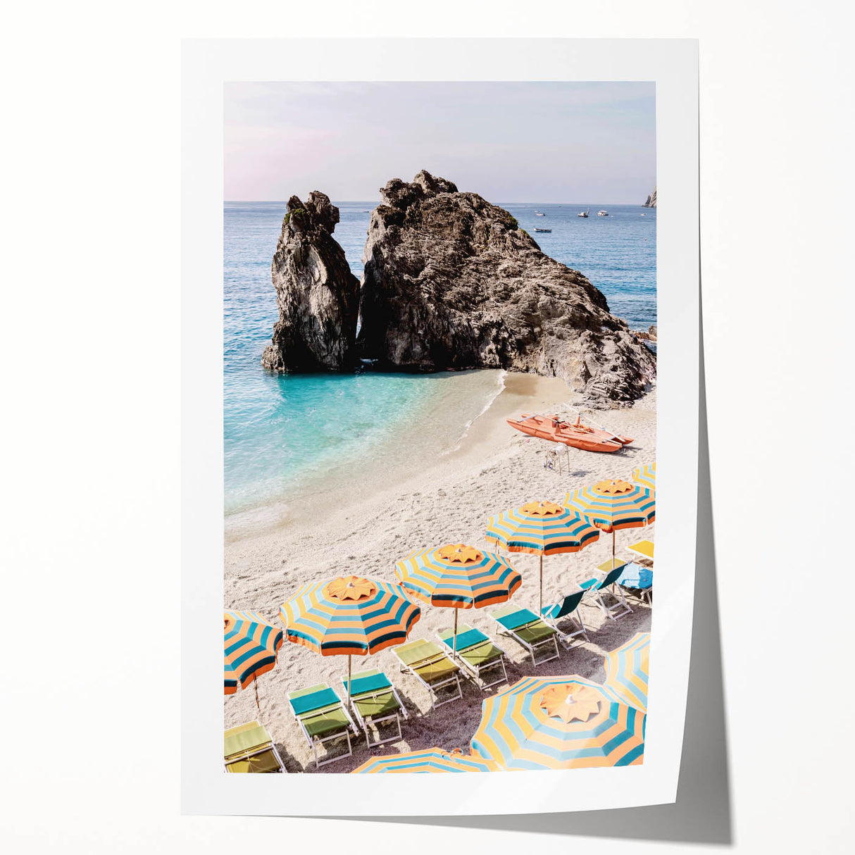 Extra large rolled canvas print featuring a floral design in vibrant summer colors, ideal for art wall dining room.