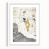 Elegant Sketch Art - Toulouse-Lautrec’s Corset Scene Wall Art