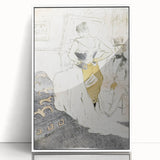 Elegant Sketch Art - Toulouse-Lautrec’s Corset Scene Wall Art