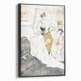 Elegant Sketch Art - Toulouse-Lautrec’s Corset Scene Wall Art