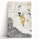 Elegant Sketch Art - Toulouse-Lautrec’s Corset Scene Wall Art