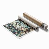 Modern Wall Art: Vibrant Abstract Green Leaves with Nature's Essence