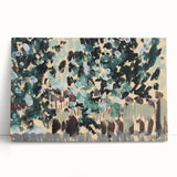 Modern Wall Art: Vibrant Abstract Green Leaves with Nature's Essence