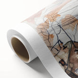 Modern Wall Art: Abstract Railroad Scene with Rustic Urban Charm