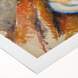 Modern Wall Art: Still Life of Peaches on Plate with Warm Tones