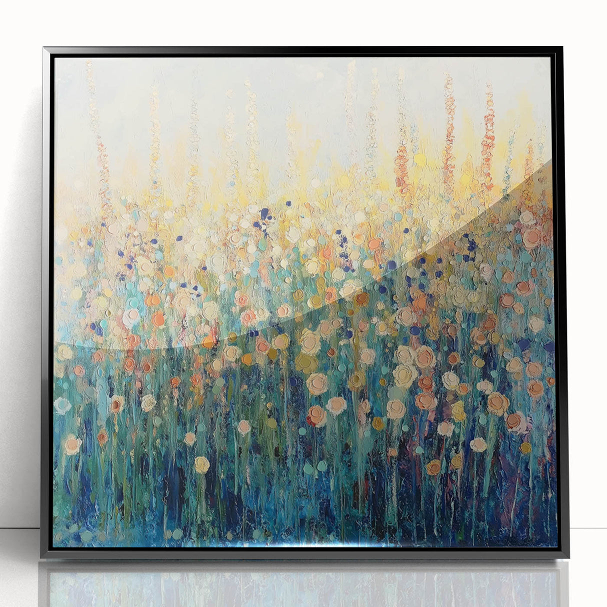 Elegant Dining Room Art Prints – Floral Impressionist Canvas