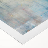 Abstract figurative artwork on rolled canvas showcasing vibrant colors and intricate patterns, ideal for modern home decor, presented in a protective cardboard tube.