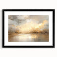 Abstract landscape wall art in a black frame with a mat, showcasing vibrant colors and intricate patterns, ideal for modern home decor and artistic enhancement.