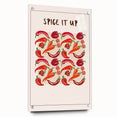 Acrylic glass print of assorted fruits in vibrant colors, suitable for dining room or kitchen decor.