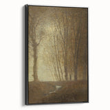 Edge of the Forest in Moonlight - Impressionist Landscape Art Print