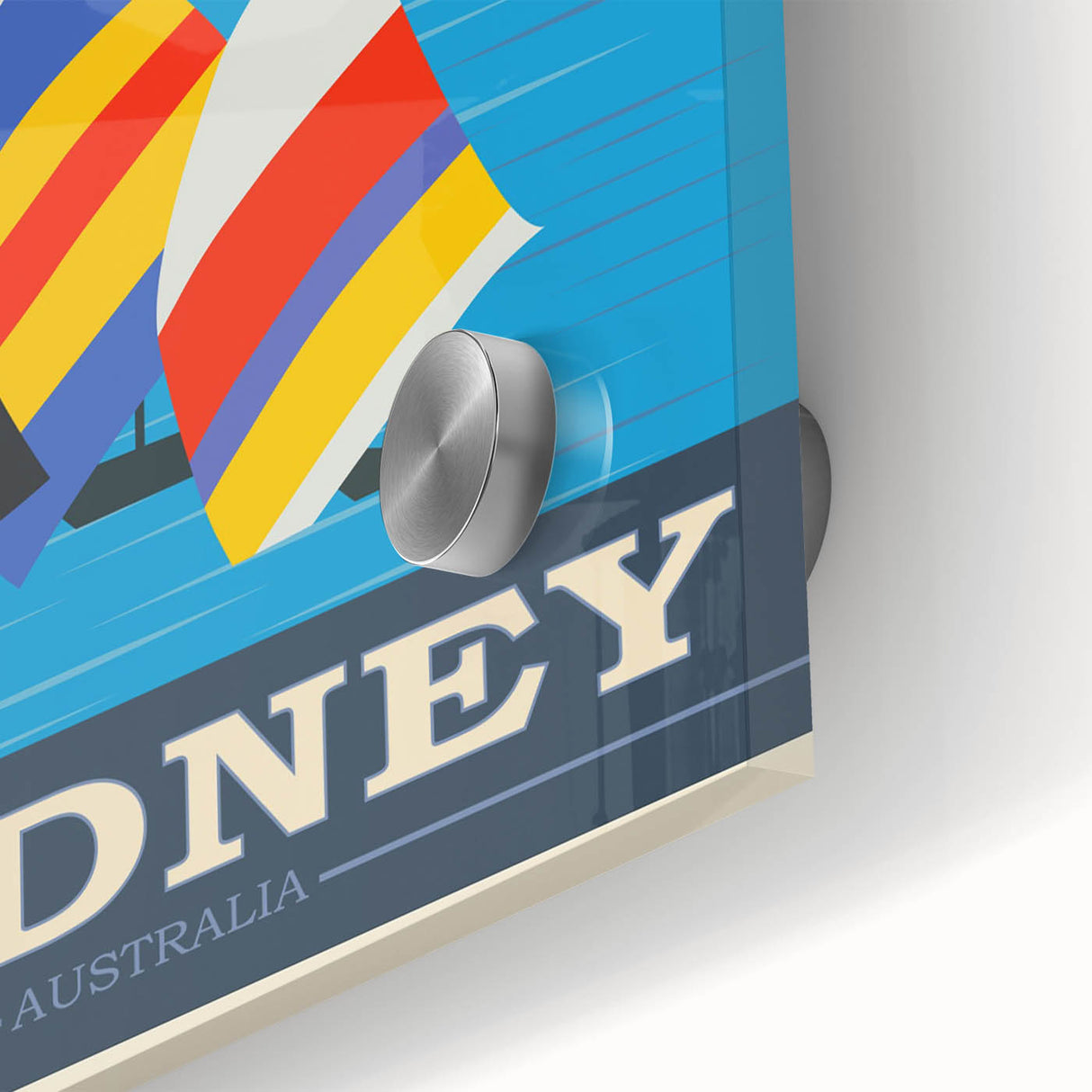 Retro Sydney Australia Travel Poster - Vintage Wall Art