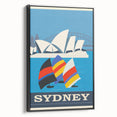 Retro Sydney Australia Travel Poster - Vintage Wall Art
