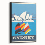 Retro Sydney Australia Travel Poster - Vintage Wall Art