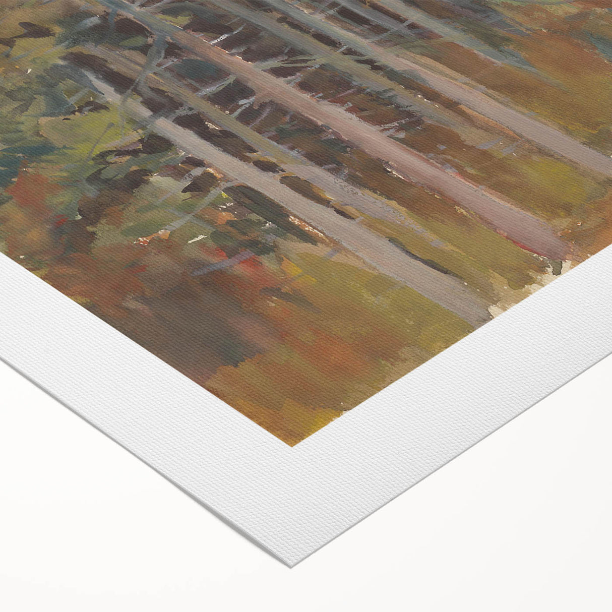Autumn Forest Realism Art Print - Zolo Palugyay Nature-Inspired Canvas Art