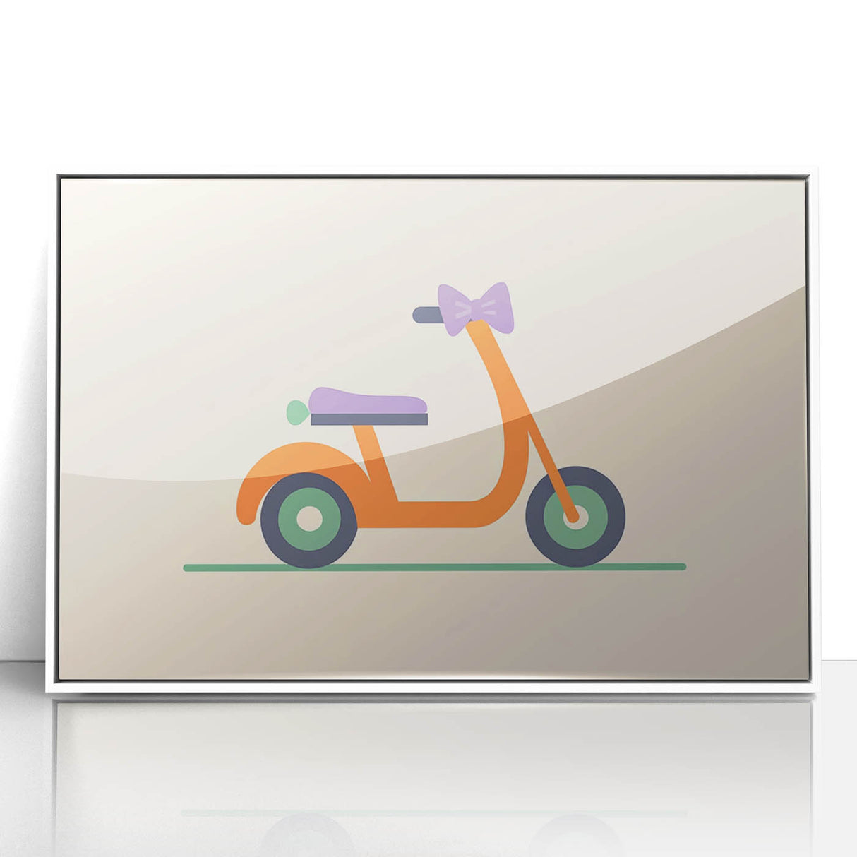 Minimalist Scooter Boys Room Wall Art - Kids Wall Art Prints