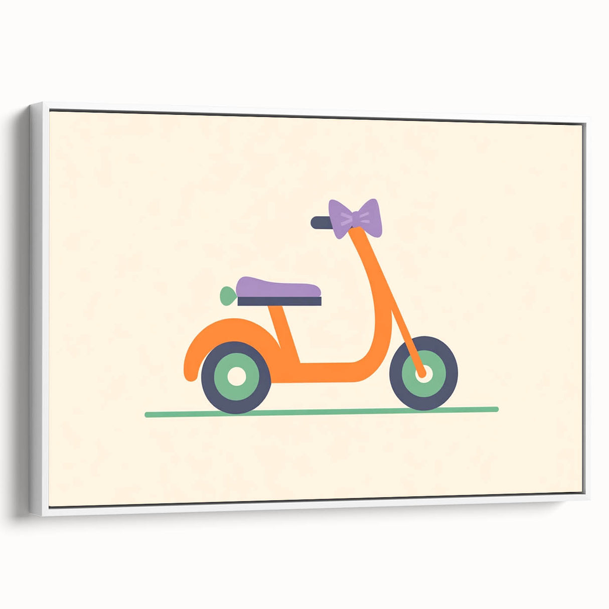Minimalist Scooter Boys Room Wall Art - Kids Wall Art Prints