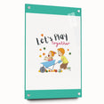 Educational Nursery Wall Decor - Playful Friendship Art