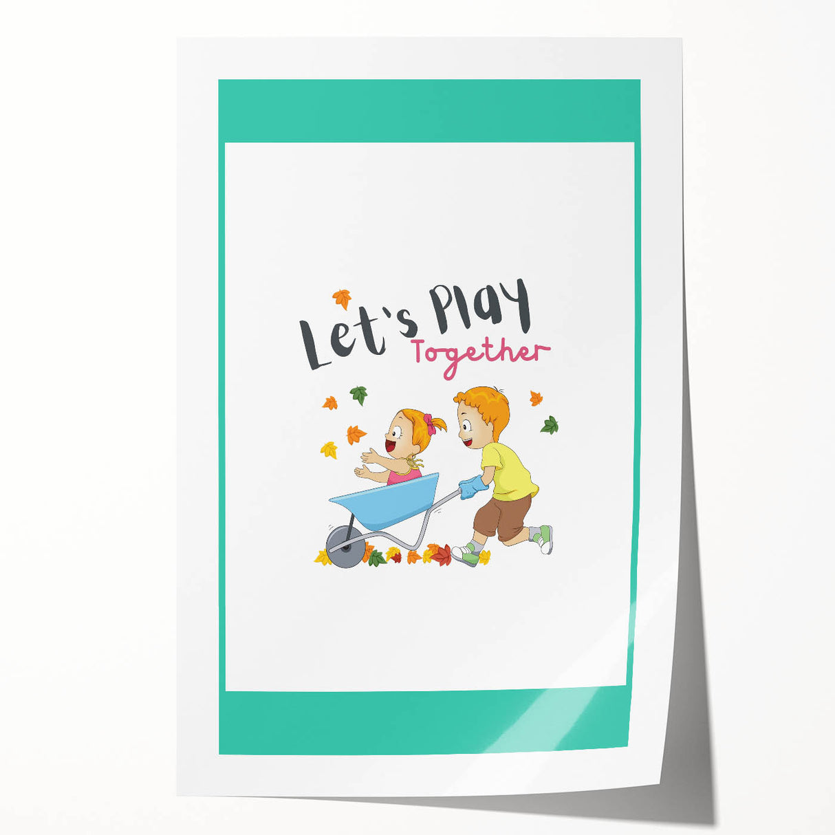 Educational Nursery Wall Decor - Playful Friendship Art